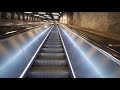 Sweden, Stockholm, Hjulsta subway station, 2X elevator, 2X escalator