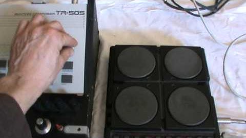 ROLAND TR-505 triggering MATTEL SYNSONICS