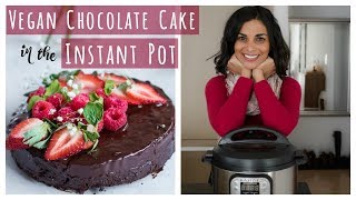 Instant pot vegan chocolate cake ...