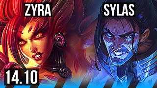 ZYRA vs SYLAS (MID) | 2100+ games | EUW Diamond | 14.10