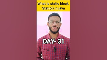 what is static block in java #staticblock #static #java #javahack #interview #job #coding #java8 #ai