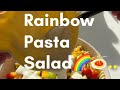 اسهل و اسرع طريقة لسلطة المكرونة صحية و مناسبة للاطفال من عمر سنة 🌈🥗