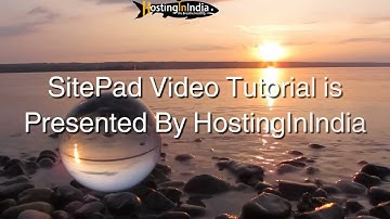 How to Create a Website Using SitePad? HostingInIndia.com