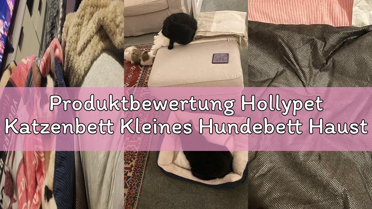 Produktbewertung Hollypet Katzenbett Kleines Hundebett Haustierbett für Katzen und Welpen, Weiches H