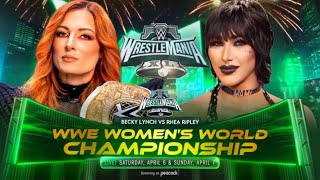 WWE 2K24 WRESTLEMANIA 40 BECKY LYNCH VS RHEA RIPLEY - WWE WOMEN’S WORLD CHAMPIONSHIP