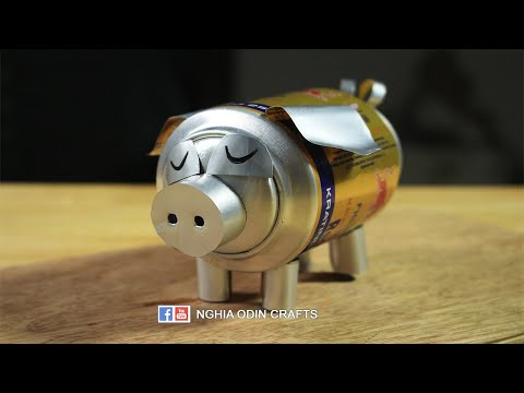 Video Tái chế làm một con Lợn Redbull đáng yêu đến lạ |... - youtube