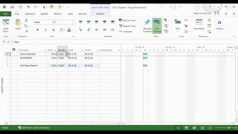 Lag and Lead in MS Project