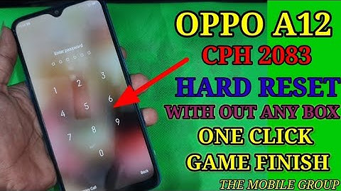 oppo A12 hard reset/ oppo CPH 2083 remove screen lock without any box
