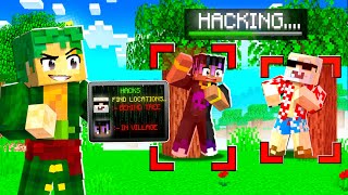 Using HACKS To Cheat In Minecraft Hide and Seek! 😱