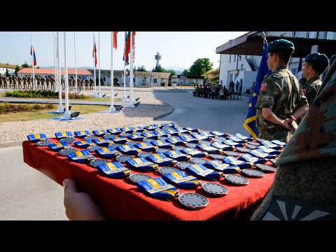 Medal Parade in EUFOR Camp Butmir