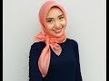 Tutorial Memakai Hijab Bahan Organza