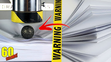 60 SECONDS Experiment - HYDRAULIC PRESS VS Paper A4 | CRASH TEST