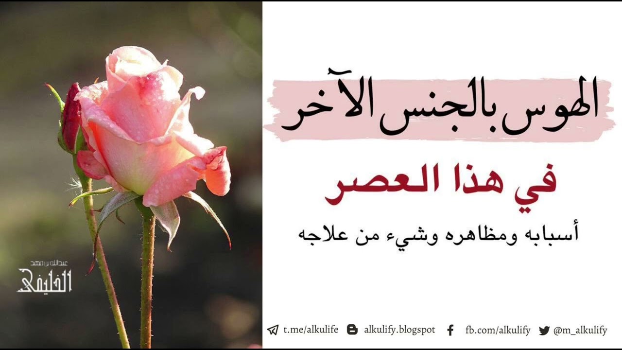 الهوس بالجنس الآخر في هذا العصر أسبابه ومظاهره وشيء من علاجه