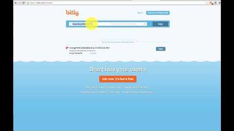 How to shorten a URL using bitly.com
