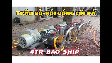 DÀN MÁY RỬA XE DÂY ĐAI,DÂY CULOA HÀNG QUỐC DÂN NGON BỔ RẺ 2.2KW KÉO ĐẦU ÁP LỰC 2HP