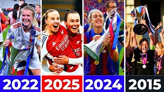 Uefa Womens Champions League All Finals & Winners 2002-2025 Arsenal Champions 2025