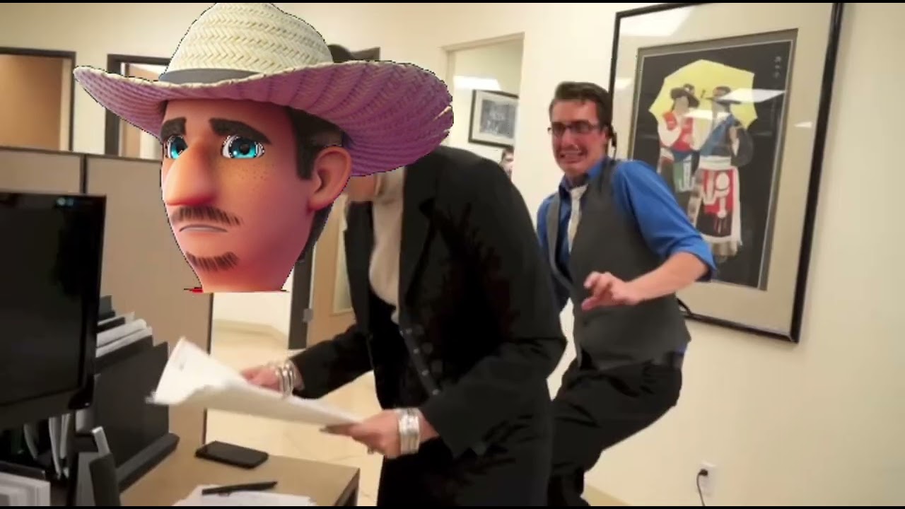 Balan wonderworld characters in the office (original: @brandon rodgers)