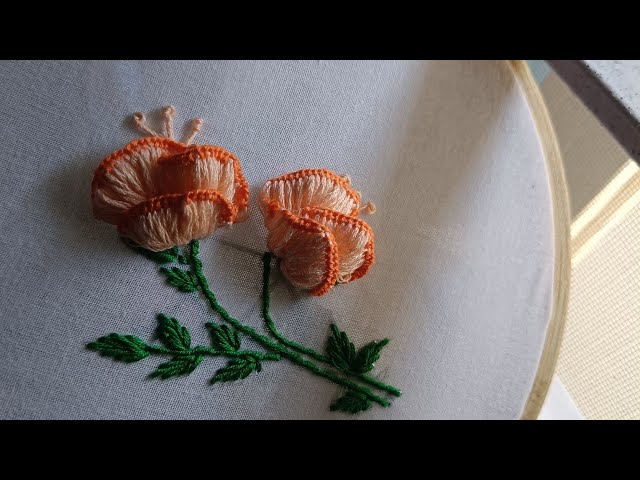 Fabulous 3d flower hand embroidery pattern|hand embroidery pattern