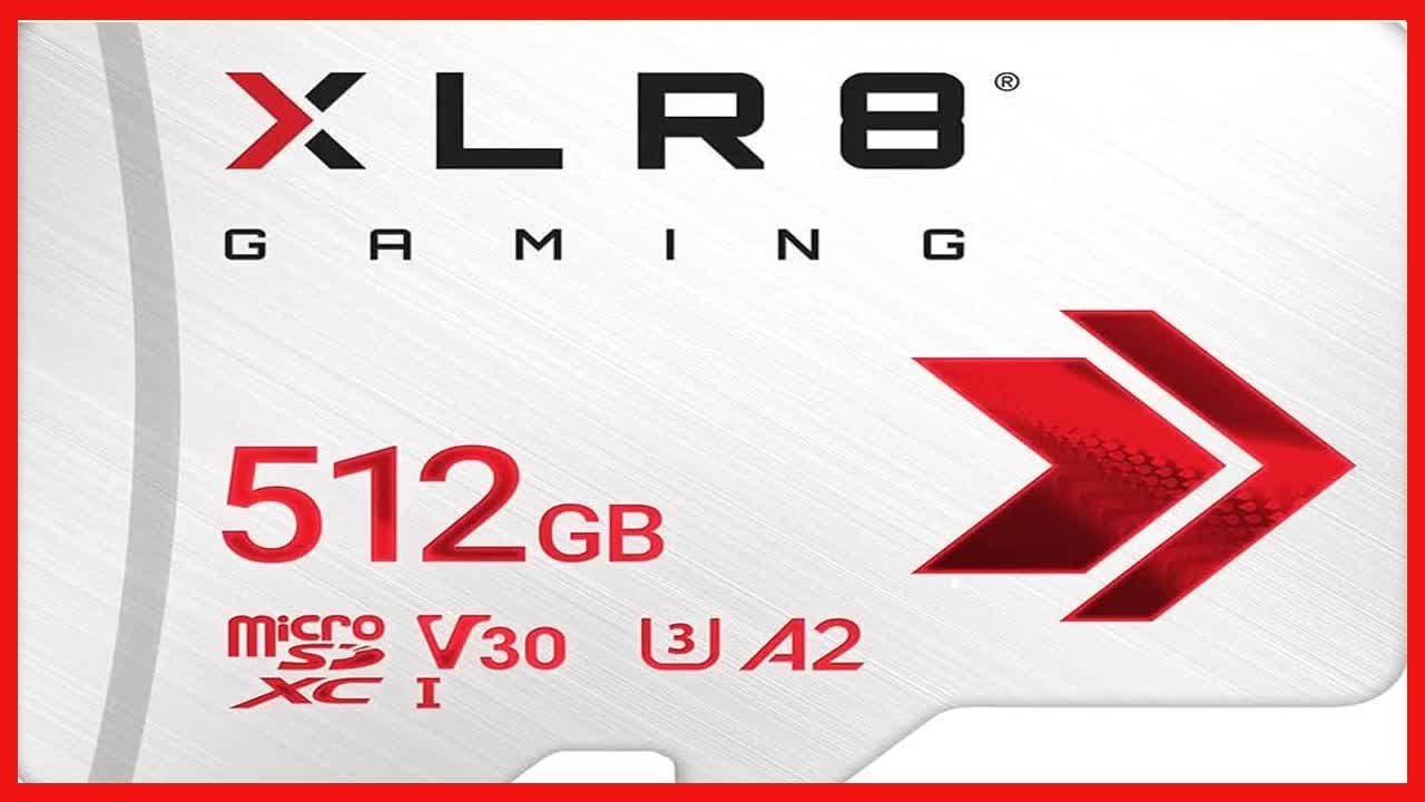 メモリー③ PNY XLR8 512GB Gaming Class 10 U3 V30 microSDXC Flash Memory Card