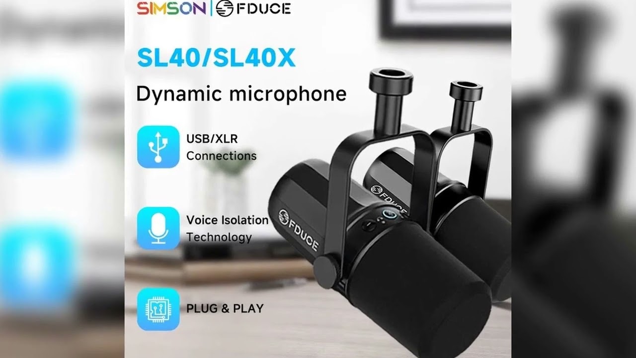 A must-have product! FDUCE SL40X/SL40 USB/XLR Dynamic Microphone With Built-in Headset Output & So