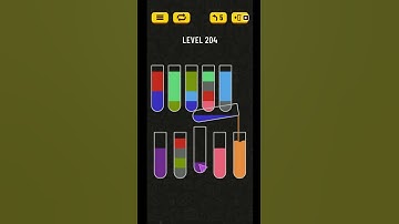 Water Sort Puzzle Level 204 Solved