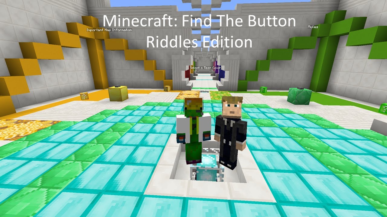 Minecraft: Find The Button Riddles Edition w/ Cdb513 - YouTube
