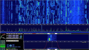 SDR recording of Russian HF 40m CW [FullHD 1080p]