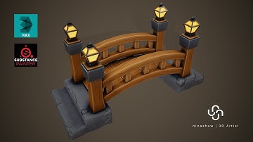 Modeling, Unwrap & Texturing Stylized Bridge - Part2 [Unwrap]