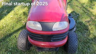 Craftsman LT3000 Lawnmower Final Startup of 2025