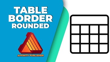 How to make table border rounded in affinity publisher