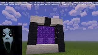 Minecraft: How to make a portal to SLENDRINA Dimension In MCPE