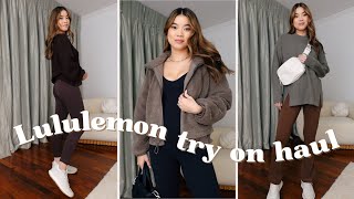 COZY LULULEMON TRY ON HAUL - The best Sweaters, Jackets, and Leggings for Fall and Winter!