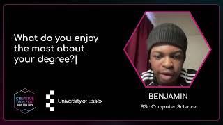 60 seconds with Benjamin (Computer Sciences Student, University of Essex) - Creative Tech Fest 2024 screenshot 1