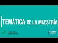 Perfil del estudiante y temática de los cursos - MAEER - Maestría en Energía Eléctrica Renovable