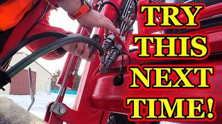 TROUBLE With Hydraulic Couplers? TRY THIS! Make Removing Hydraulic Third Function Couplers Easier!!!
