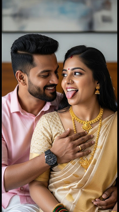 newly married couple goals💞#love #viral #ai #tamilai #tamilsong #saree #trending #couple