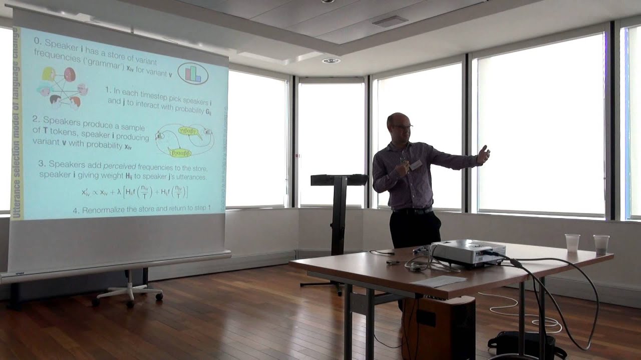 Richard Blythe: Symmetry, universality and mechanisms of propagation in language change