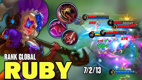 RUBY BEST BUILD 2021 | TOP GLOBAL RUBY GAMEPLAY | MOBILE LEGENDS✓