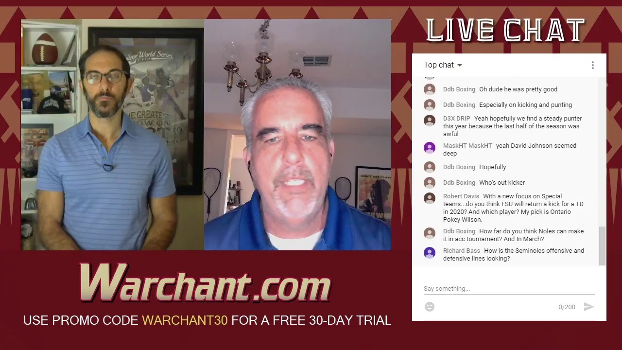 Scho-time: FSU football, basketball live chat with Warchant.com's Ira Schoffel