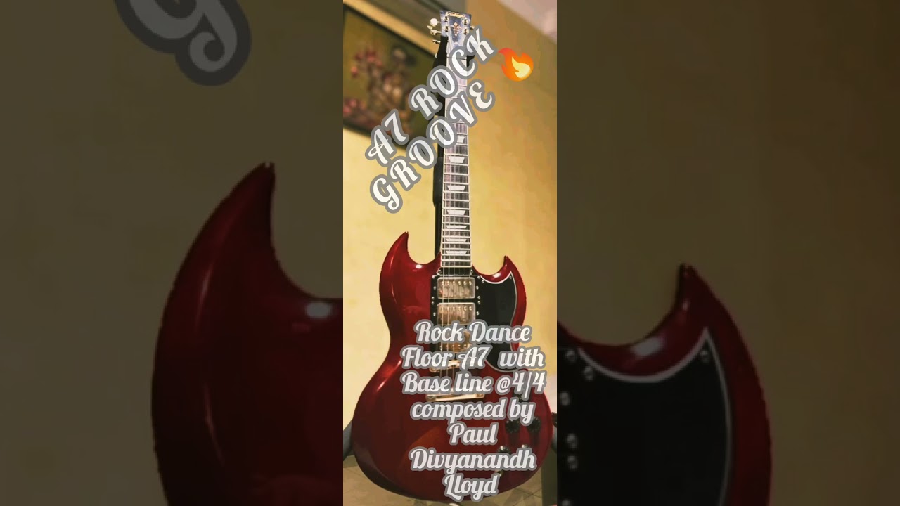 A7 Rock Groove Backing Track | 10-Minute Dance Floor Beat | Guitar Jam by Paul Divyanandh Lloyd
