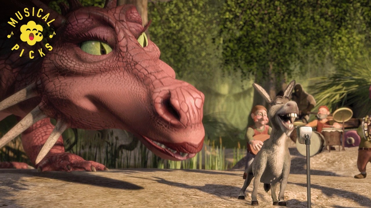 Shrek and Fiona Get Married While Donkey Sings 