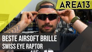 AREA13 Swiss Eye Raptor Schutzbrille Glaserwechsel Airsoft Paintball