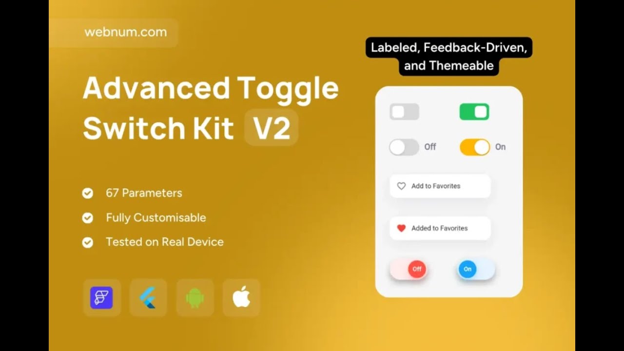 FlutterFlow Toggle Switch Widget Pack 🔁 #flutterflow #switch # ...