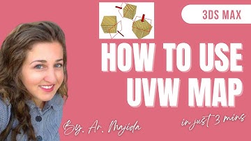 3ds Max Tutorial with Architect Majida | How to use UVW Map In 3ds Max For Beginner In English