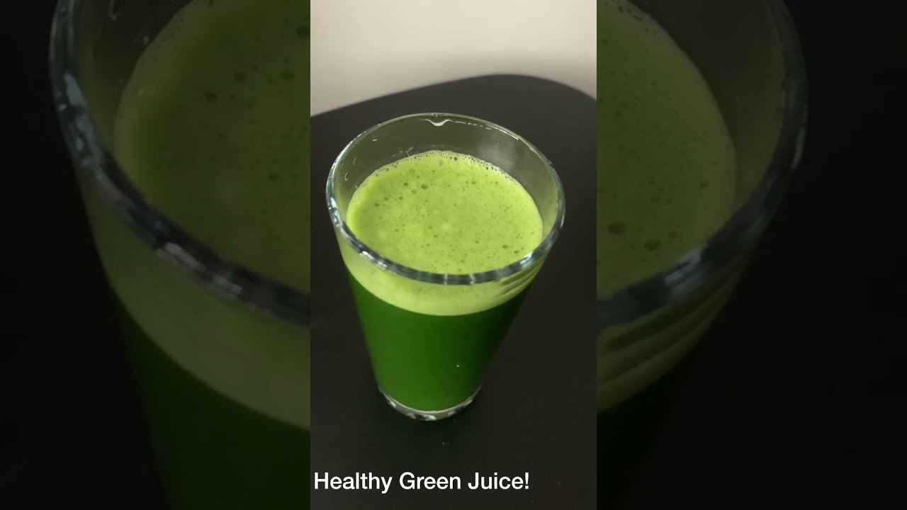 Organic Green Juice Kale Spinach Cucumber Celery Healthy Living