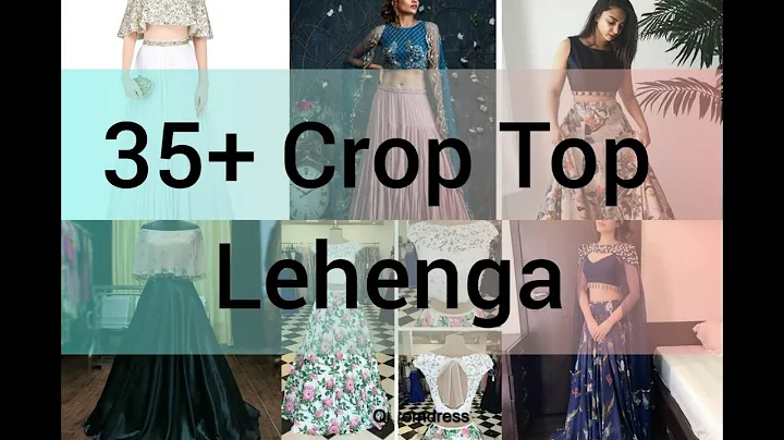 35+ Crop Top Lehenga ideas for girlss #croptoplehenga #2020trend