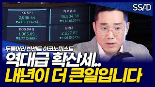 역대급 확산세.. 이대로면 내년은 더 큰일입니다 (두물머리 빈센트 이코노미스트)