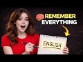 Remember English Vocabulary Forever (5 Simple Tricks)  Never Forget Again