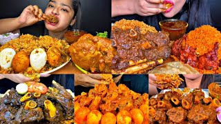 Asmr Eating Spicy Chicken Biryani, Mutton Curry, Eggs | Best Indian Food Mukbang |foodie India|