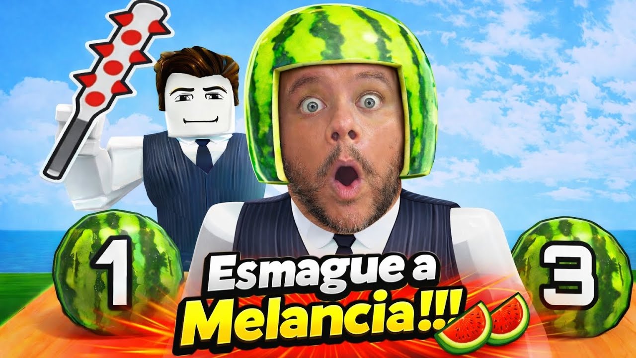 DESAFIO DIVERTIDO no Roblox Esmague a Melancia! 🍉🪓 (Smash Watermeloon) 